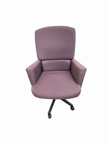 Purple Upholstered Desk Chair
