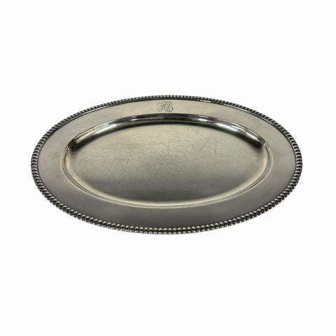 Antique Silver Tray 16 D