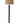 Black classic-style standing lamp w/ camel-colored shade, 58" h