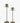 Traditional Palm Tree Candleholder Pair 13" and 11"h