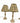 Pair of White painted table lamps w/handpainted botanical shades, 15"H