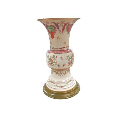 Lg Antique. French Samson Table Lamp, (shade as is) 31"h x 22"dia