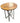 Pair Contemp. Side Tables Wood Top, Metal Hairpin Legs 23"h x 16"dia
