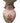 Chinese Red & White Double Happiness Porcelain Lug Vase, H. 14 in.