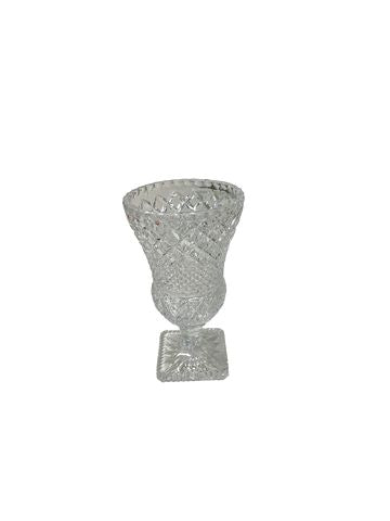 Bohemia pedestal Crystal Vase 11"x7