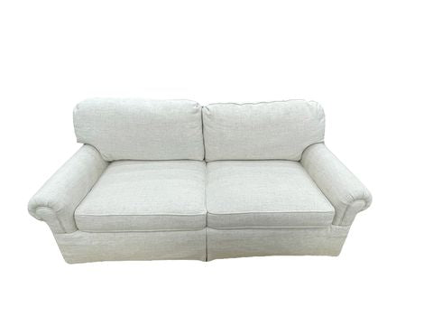 Taylor King down spring cushion sofa, off-white,  83x42x37H