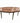 Oval rust red granite top coffee table w/tapered metallic legs, 20H.54W.32D.