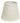 8" White Empire Hardback Slanted Line Shade