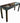 Vintage Chinese Black Lacquer Console Table w/ Chinoiserie Motifs, H. 36 in.