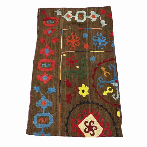 Flat Weave Tribal Rug 77x122