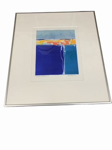 "Ocean Dawn 7" Framed Art Signed By Anderson 20" x 18"