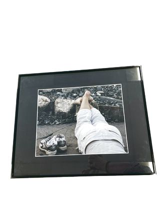 Photograph of Barefoot Figure Relaxing 16"x21"