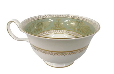 Set of 5 Wedgwood "Columbia Sage" coffee cups (no saucers), 2.25" h