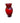 Vintage Anchor Hocking Ruby Red Glass Vase 6x4"