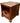 Vintage End Table w/Woven Baskets, H. 26 in. x W. 24 in. x D. 28 in.