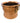 Large Turkish Hammered Copper Pot, Brass Handles 8"h x 10.5"w