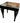 Black Alligator Texture & Mirror Side Table, H. 24 in. x 26x24 in.
