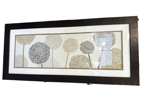 Framed Print -  Hydrangeas, 20x44"