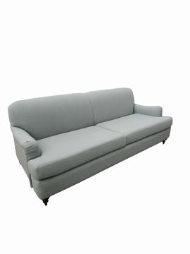 English Roll Arm Sofa, Seaglass Everday Linen