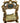 Venetian Style Painted & Gilt Wood Mirror, H. 50 in. x W. 35.5 in.
