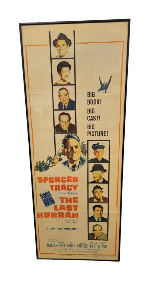 Orig. Movie Poster, " Last Hurrah" w Spencer Tracy 36"Hx 14"W