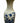 Chinese B&W Bird & Flower Porcelain Mallet Vase, H. 23.5 in. x 10 in.