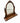 Vintage Mahogany Dressing Mirror, H. 24 in. x W. 24 in. x D. 8.25 in.
