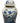 Chinese B&W Bird & Flower Temple Jar, H. 21 in. x 11 in. Diam.