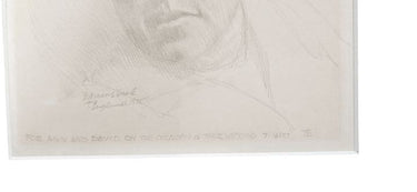 Known Artist Tim Engelland, Pencil Drawing, "A Woman's Head" 14.75 h x 14"w
