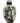 White cloisonne snuff bottle w/ spoon, 2.75"