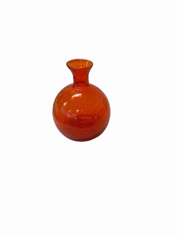 Orange Viking Glass Vase 10x8