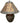 Mica "Traditional" Craftsman Table Lamp, H. 14 in. x 14 in. Diam.