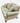 Ethan Allen Rolled Arm Three Cushion Sofa, H. 37 in. x W. 88.5 in. x D. 35.5 in