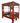 Chinese Carved Red Lacquer Wedding Bed, H. 88 in. x W. 87 in. x D. 62 in.