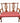 Colony House Pennsylvannia Chippendale-style settee w/ red lattice seat, 41.5" h