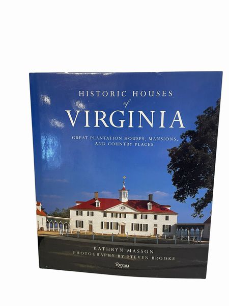 Hardcover book, "Historic Houses of Virginia," 11x9.5