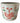 Chinese Pink & Green Footed Cachepot, H. 9.5 in. x 9.75 in. Diam.