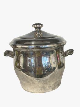 Silverplate icebucket, 8x9H