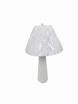 28" White Ceramic Table Lamp