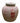 Chinese Red & White Double Happiness Round Lidded Jar, 9"x9"