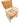 VTG White Wicker Rocker w/Cushions, 24x32x36"