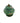 Small Lidded 19 C China Cloisonne Jar/Stand 6"D x 6"H