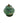 Small Lidded 19 C China Cloisonne Jar/Stand  6"D x 6"H