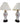 Pair Ceramic Rose Motif Urn Table Lamps 23"h x 13"dia