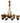 Vntge Murano AmpersGold Decantur, 6 glasses 12"h & 2"h