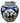 Chinese B&W Porcelain Lidded Round Storage Jar, H. 9.5 in. x 10 in. Diam.