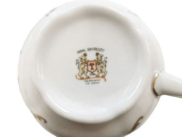 Set of 6 Royal Bayreuth "Germany US Zone" Tea Cups and Saucers +2
