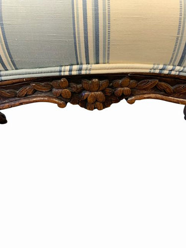 Cir.1830 Country French Louis XV Style Banquette