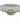 Fluted Glass Serving Bowl w Alum Base 4"H x 12"W