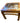 Chinese Chippendale solid wood w/ beveled glass side table, 16.5" h, 20" w, 20"